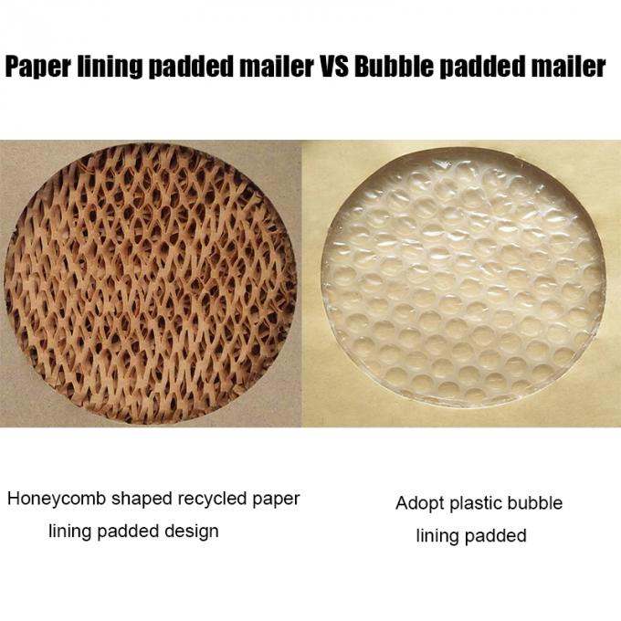 Völlig Biodegradable&Compostable-Umschlag-Bienenwaben-Papierauskleidung aufgefüllte Werbung