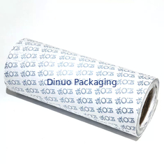Kundenspezifische schwarze Logo-weiße aufbereitete Seidenpapier-Verpackungs-Rolle für Schuh-Geschenk