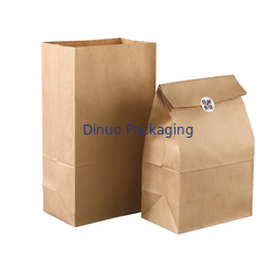 100% recyclebare reine Papierwerbungs-Tasche mit Keil auf Seiten und Unterseite