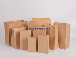 Kraftpapier-Werbungs-Tasche mit unterem Keil/stark Papierdehnbarem Papierseitenumschlag