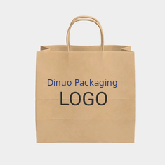 Kraftpapier-Mitnehmer-Tote Bag Baking Pastry Milk-Tee-Einkaufsgeschenk-Papiertüte