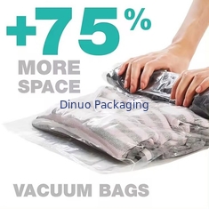 Individuell angepasste Reisevakuumspeicher Tasche Kunststoff Verpackung Hand Roll Vakuumspeicher Tasche mit Reißverschluss für Gepäck