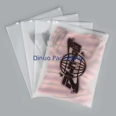 Custom Cpe Frosted Zipper Verpackungstüte Kunststoff klare Zip-Tasche wieder verschließbare Kunststofftüten für Kleidung