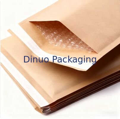 Biologisch abbaubare Kraft-Mailing-Tasche Polster-Mailer-Wall Bubble-Enveloppe Kompostierbare wasserdichte logistische Verpackungstasche