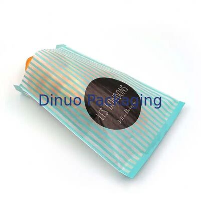 Lebensmittelechte, biologisch abbaubare Glassine-Papiertüten, anpassbare Größe und Farbe, Bäckerei-Verpackung für Lebensmittel