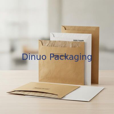 Leichtgewicht Papier Polster Mailer hohe Reißbeständigkeit Braun oder weißer Umschlag bietet eine dauerhafte sichere Versandverpackung