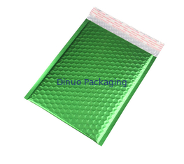 Viererverseilen Sie Dichtungs-hellgrünes metallisches Blasen-Werbungen 265x360mm #I Plastikschock-Widerstand für Förderung