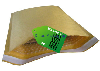 Gelber Kraftpapier-Luftpolsterfolie-Umschlag, 235x330mm #H Blasen-Werbung bauscht sich