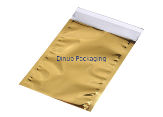 Goldfarbwiederversiegelbare Aluminiumfolie-Taschen, Verpacken- der LebensmittelAluminiumfolie-Kissen