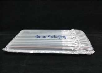 Transparente Luftsäule bauscht sich/das umweltfreundliche Luftpolster-Verpacken