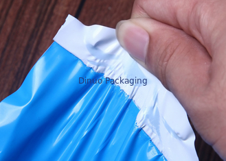 Blaue Mit-verdrängte Film-Werbung sackt Plastikumschläge für die feuchtigkeitsfeste Aufgabe ein