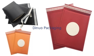 100% bereiteten kundenspezifische Druckkraftpapier-Blasen-Umschläge/Bienenwaben-gewölbte aufgefüllte Papiertasche auf