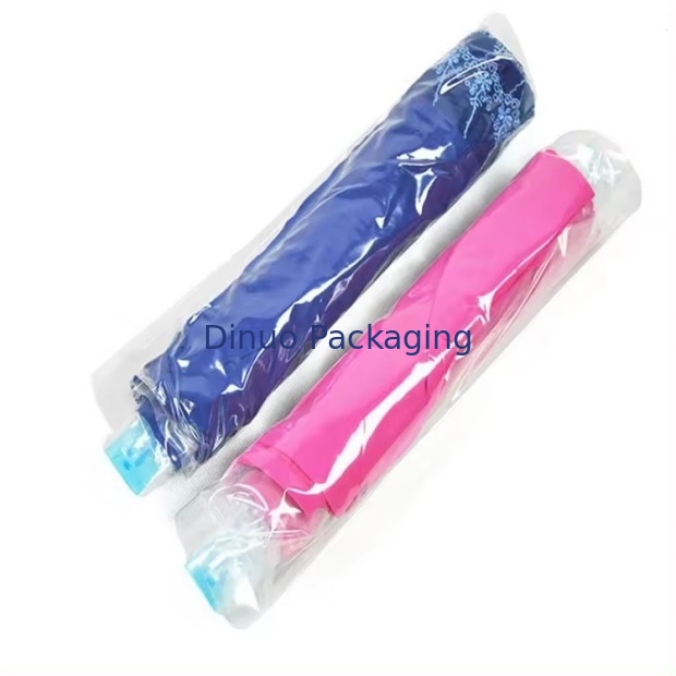 Individuell angepasste Reisevakuumspeicher Tasche Kunststoff Verpackung Hand Roll Vakuumspeicher Tasche mit Reißverschluss für Gepäck