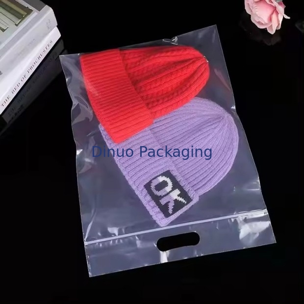 Auftragsdruck Umweltfreundliche wiederverschließbare Plastik-Ziplock-Taschen mit Griff für Kleidung Verpackungstasche