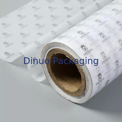Eingebrannte weiße und goldene Seidenpapierverpackung aus Metall für Damentaschen/Schmuck