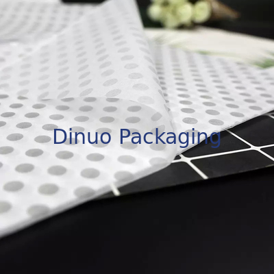 Eingebrannte weiße und goldene Seidenpapierverpackung aus Metall für Damentaschen/Schmuck