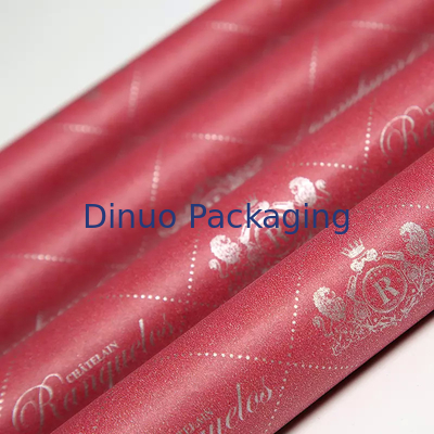 Kundenspezifisches Druck-rotes frohes Farbschuh-Geschenk-dünnes Seidenpapier 17g, das für das Verpacken einwickelt