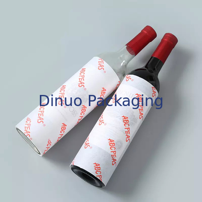Orange Logo Personalisierte bedruckte Seidenpapierverpackung für Blumenhochzeitsgirlande als Gesichtsgeschenk