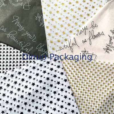 Biologisch abbaubare Seidenpapierverpackung mit Weihnachtsmuster für Parfüm-Gesichtsgeschenke