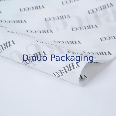 Kundenspezifische schwarze Logo-weiße aufbereitete Seidenpapier-Verpackungs-Rolle für Schuh-Geschenk