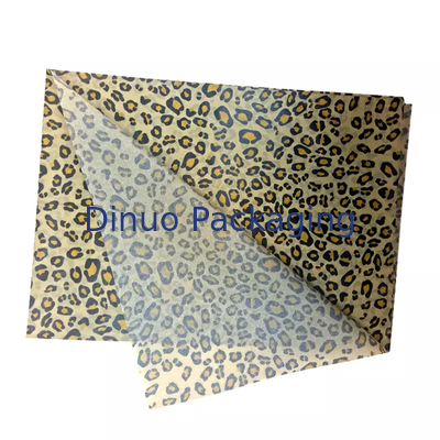 Säurefreies Recycling-Seidenpapier mit Leopardenmuster für Geburtstagsgeschenk-Kleidung