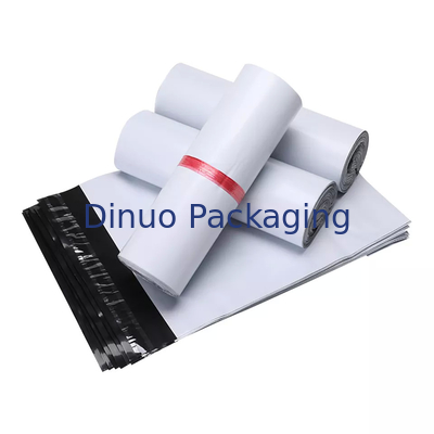 Individuell bedruckte Recycling-Umschläge Polymailer-Tasche Weiß Schwarz für Express-Kurierversand