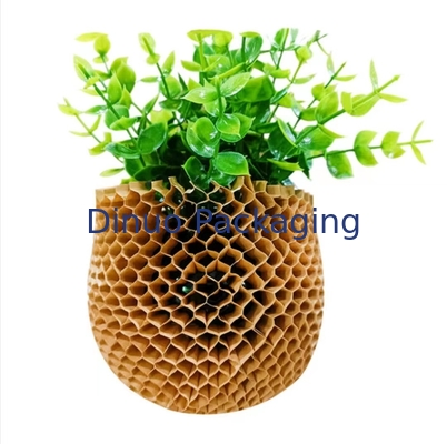 Abbaubares Bienenwaben-Packpapier-Mesh Sleeve For Glass Bottle-kosmetisches Verpacken