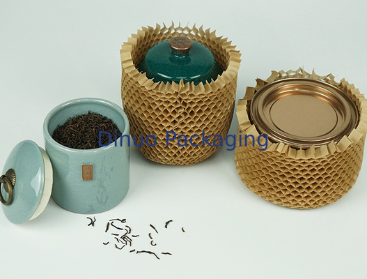 Recyclebare Bienenwaben-Packpapier-Schutzhaube-biologisch abbaubares Kraftpapier Mesh Cover