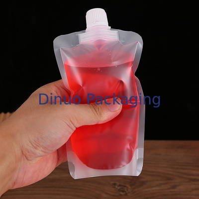 Kundenspezifisches Gravüren-Drucken steht oben flüssige Beutel-transparentes Getränk Juice Spout Pouch
