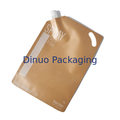 Parfüm-Kraftpapier-kundenspezifischer Druckstand herauf Beutel-Aluminiumfolie-Flüssigkeits-Nahrungsmitteltüllen-Beutel