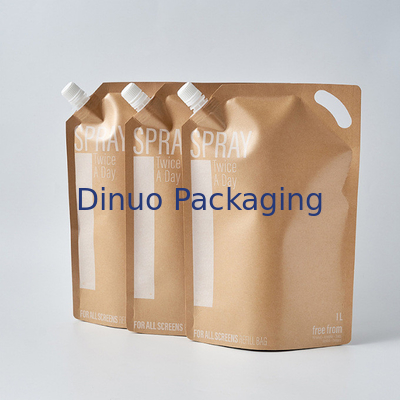 Parfüm-Kraftpapier-kundenspezifischer Druckstand herauf Beutel-Aluminiumfolie-Flüssigkeits-Nahrungsmitteltüllen-Beutel