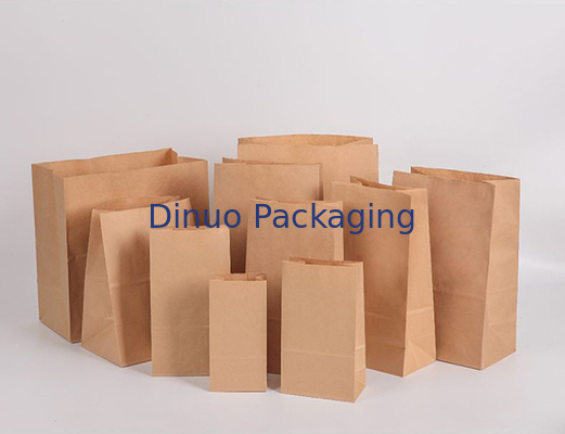 Kraftpapier-Werbungs-Tasche mit unterem Keil/stark Papierdehnbarem Papierseitenumschlag