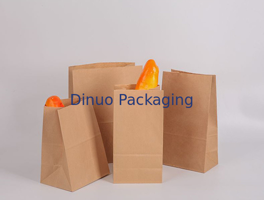 Kraftpapier-Werbungs-Tasche mit unterem Keil/stark Papierdehnbarem Papierseitenumschlag