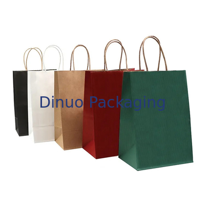 Kraftpapier-Mitnehmer-Tote Bag Baking Pastry Milk-Tee-Einkaufsgeschenk-Papiertüte