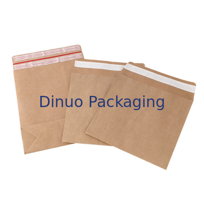 100% biologisch abbaubare Kraftpapier Werbungs-Papiertüte-selbstklebende Dichtungs-Seiten und unterer Keil