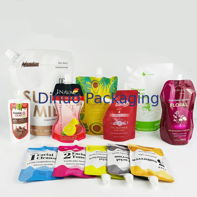 Kundenspezifischer Paket-Nahrungsmittelgrad stehen oben Tüllen-Beutel für Getränk Juice Drink