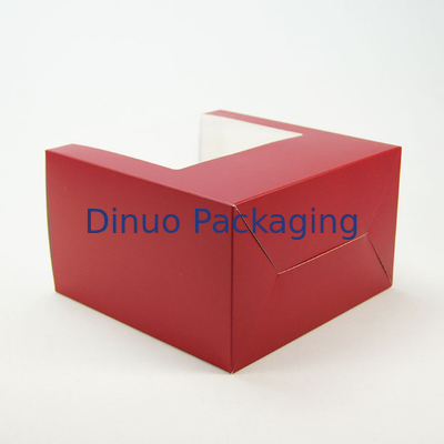 Kästen wiederverwendbarer der Plätzchen-Nachtisch-Verpackenkasten-klares Fenster-Papierkleinen kuchen mit Einsätzen