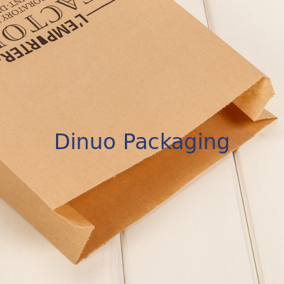 Kundenspezifische Logo Printed Biodegradable Candy Gift-Paket-Taschen-Spitzen-untere Kraftpapier-Tasche