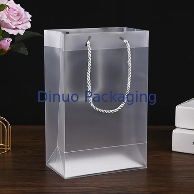 Transparente Plastiktasche PVCs, kundengebundene PVC-Einkaufstasche für Rotwein-Verpackung