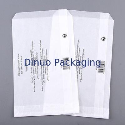 Rechteckiger transparenter biologisch abbaubarer Pergamin-Papier-Beutel für das Verpacken