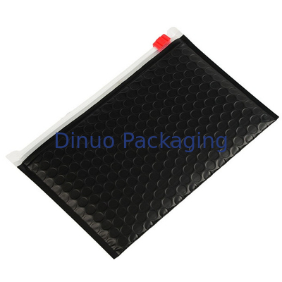 Black Mailer Zipper Bag Packing Bubble Poly Bag mit persönlichem Logo