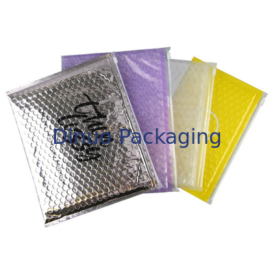Custom PVC Plastik Bubble Polster Zip Lock Tasche Make-up Kosmetische Reißverschluss Bubble Mailer