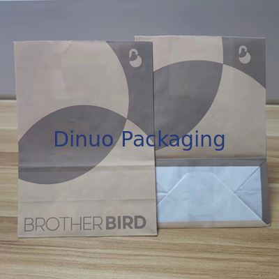 Rechteckige glatte Glaspapiertasche 100% biologisch abbaubar