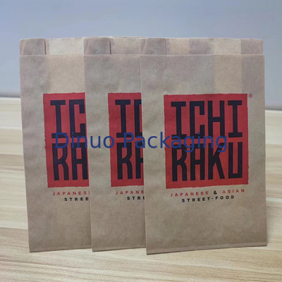 Rechteckige glatte Glaspapiertasche 100% biologisch abbaubar