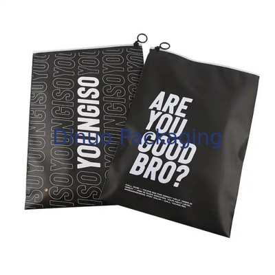 Custom Printed Logo CPE Plastik-Schieberegler Reißverschlussbeutel für Kleidung Unterwäsche T-Shirt Verpackung