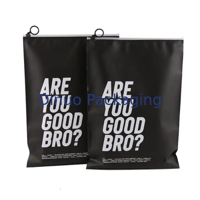 Custom Printed Logo CPE Plastik-Schieberegler Reißverschlussbeutel für Kleidung Unterwäsche T-Shirt Verpackung