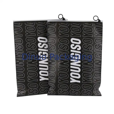 Custom Printed Logo CPE Plastik-Schieberegler Reißverschlussbeutel für Kleidung Unterwäsche T-Shirt Verpackung