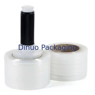 LLDPE-Rot-Stretch- und Schrumpffilm 0,012 mm mit Kunststoffgriff