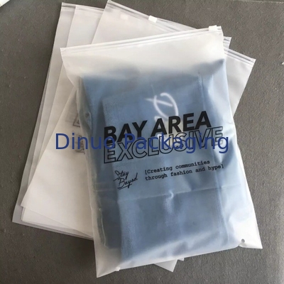 Custom Matte Frosted Zip Seal Ziplock Plastiktüten für Kleidung Zipper Tasche