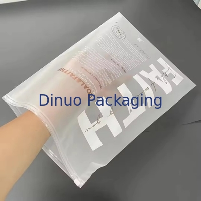 Custom Matte Frosted Zip Seal Ziplock Plastiktüten für Kleidung Zipper Tasche